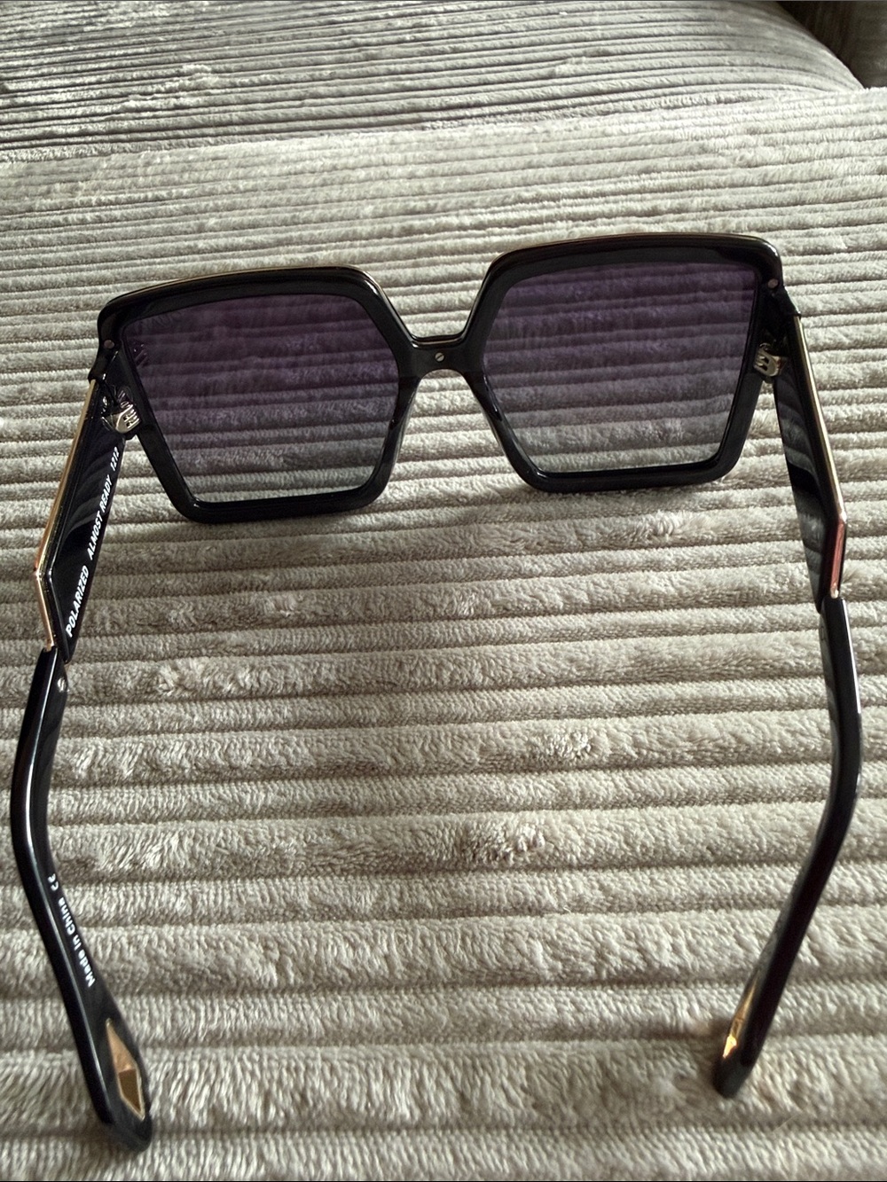 Quay Australia Black Frames with Purple Gradient Lenses - Picture 4 of 6